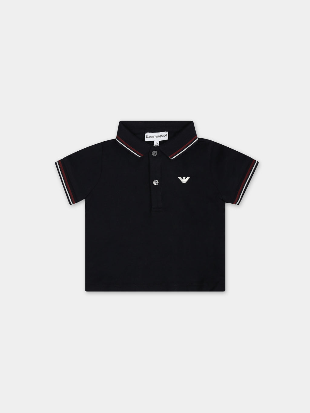 Polo bleu pour bébé garçon avec logo